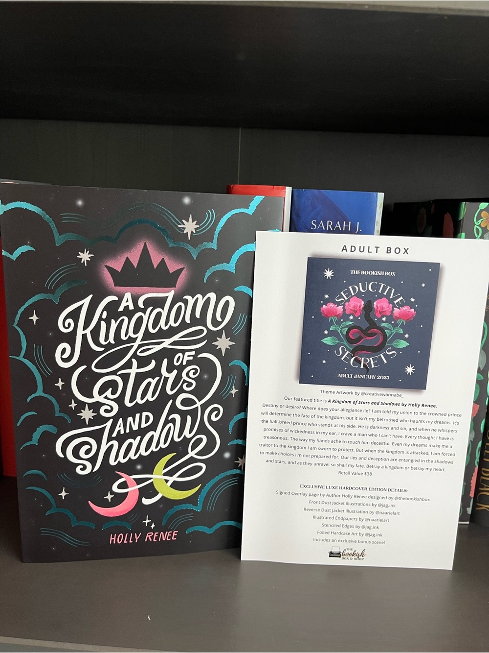Kingdom of Stars and Shadows by Holly Renee Signed Bookish Box w/ bonus chapter